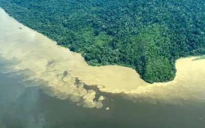 Satélites apontam influência  do garimpo na mudança de  cor da água do rio Tapajós